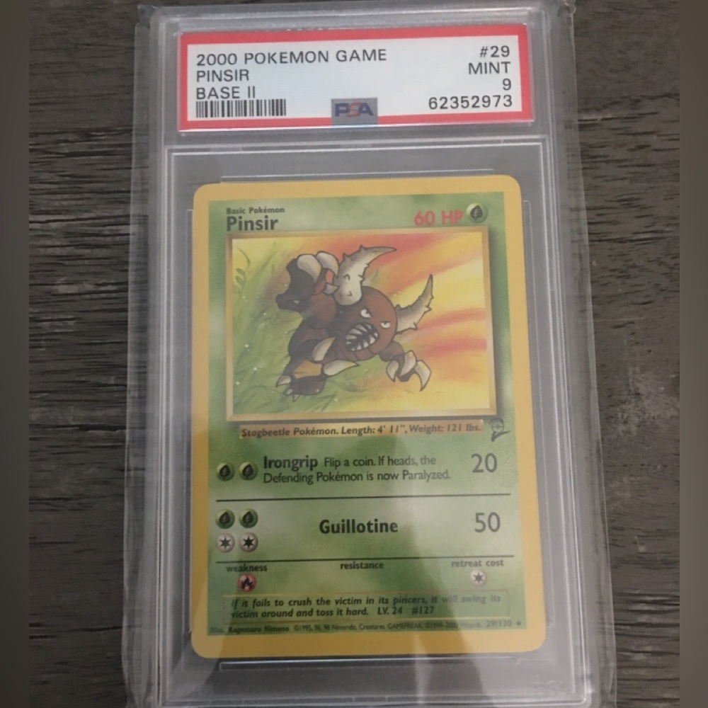 Pinsir 2000 Base Set II Graded Card - PSA 9